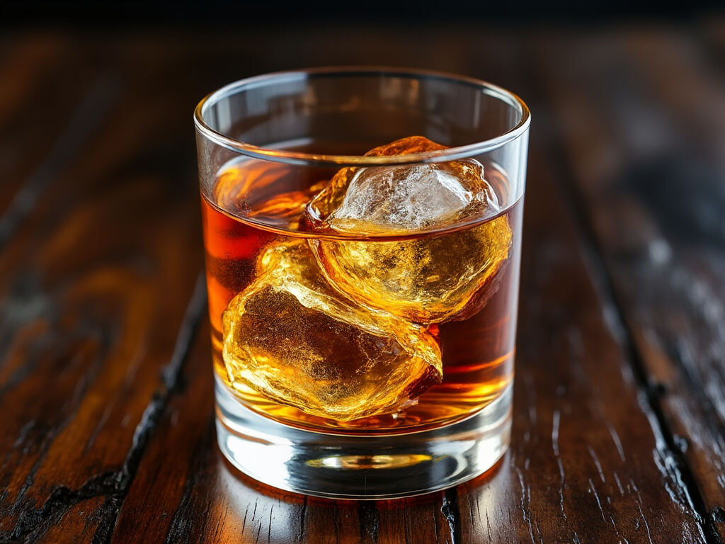 Godfather cocktail in a rocks glass