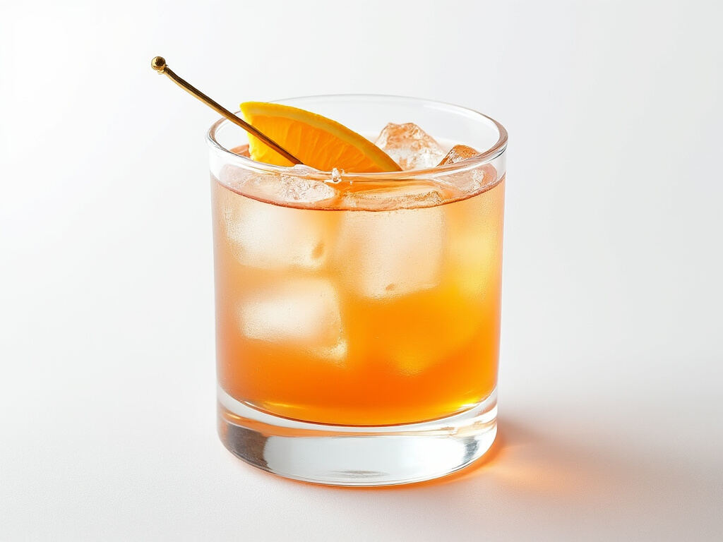 Manhattan cocktail in a coupe or cocktail glass