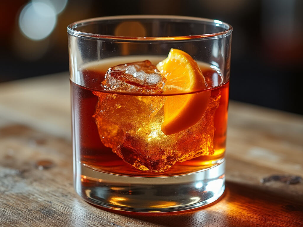 Sazerac cocktail in a rocks glass
