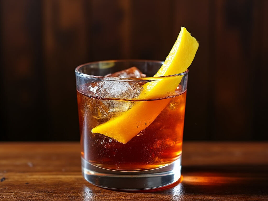 Vieux Carré cocktail in a rocks glass